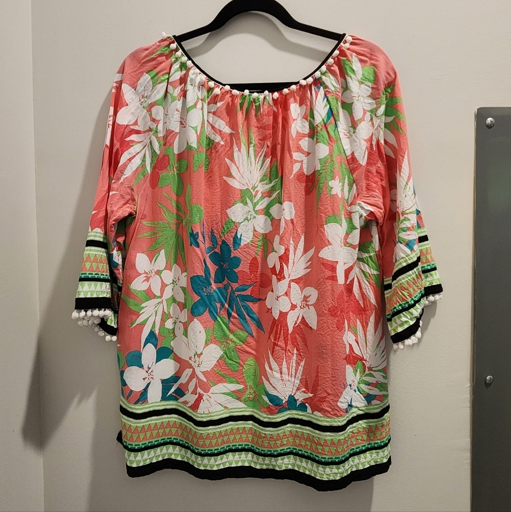Bright Tropical Ruby Rd. Blouse - image 4